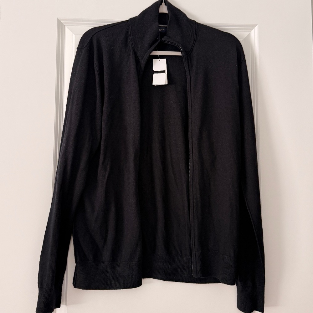 NEW Banana Republic silk/cashmere zip cardigan